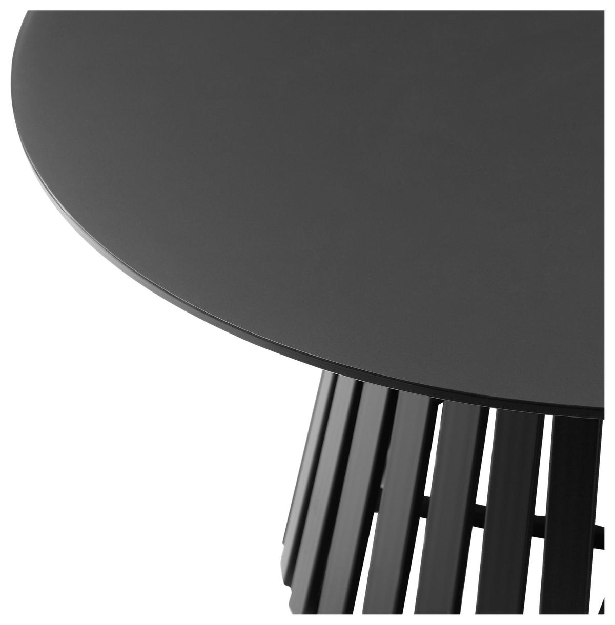 SOFFBORD i metall, glas 80/80/40 cm  - svart, Design, metall/glas (80/80/40cm) - Carryhome