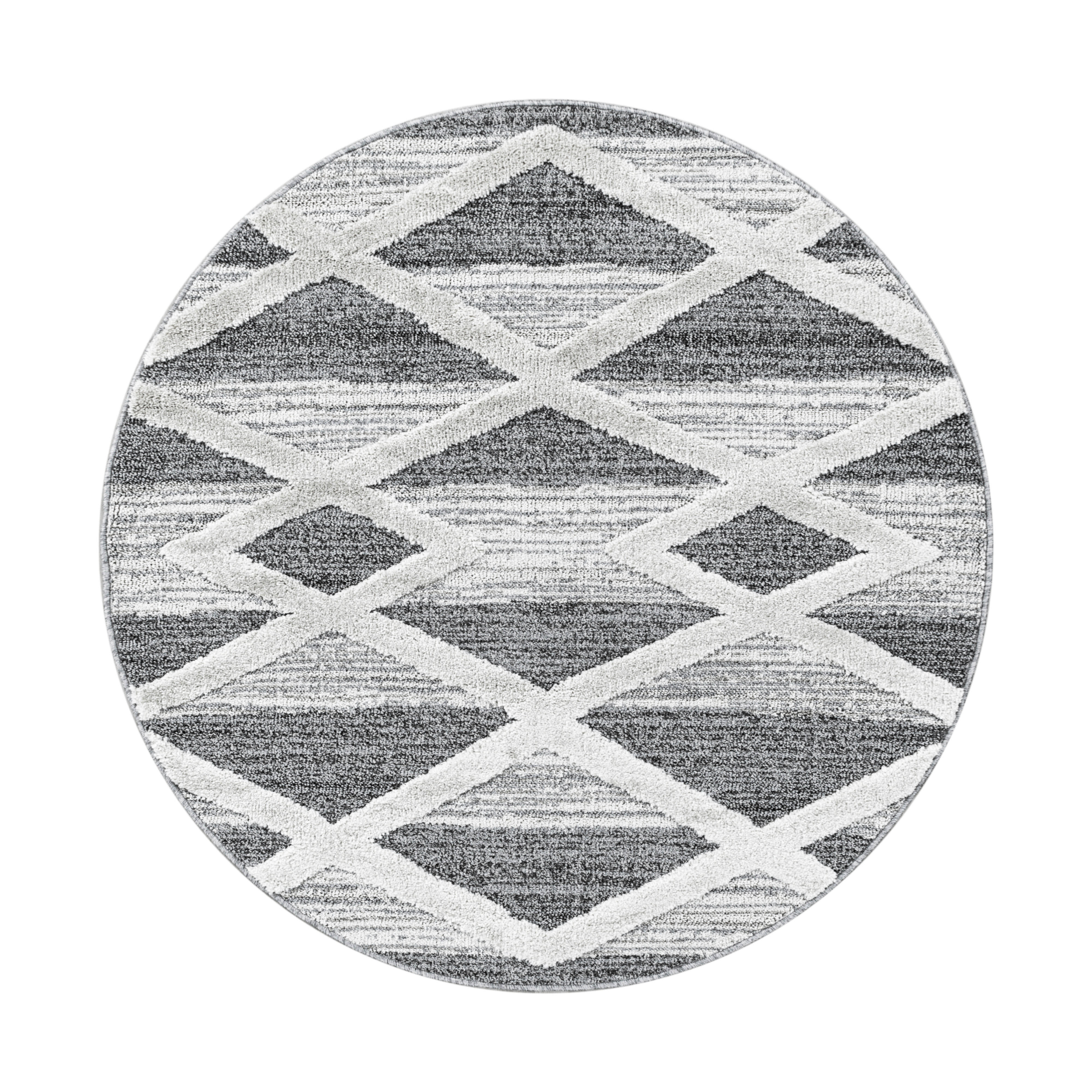 WEBTEPPICH 80 cm Pisa 4709 grau Grau  - Grau, KONVENTIONELL, Textil (80cm)