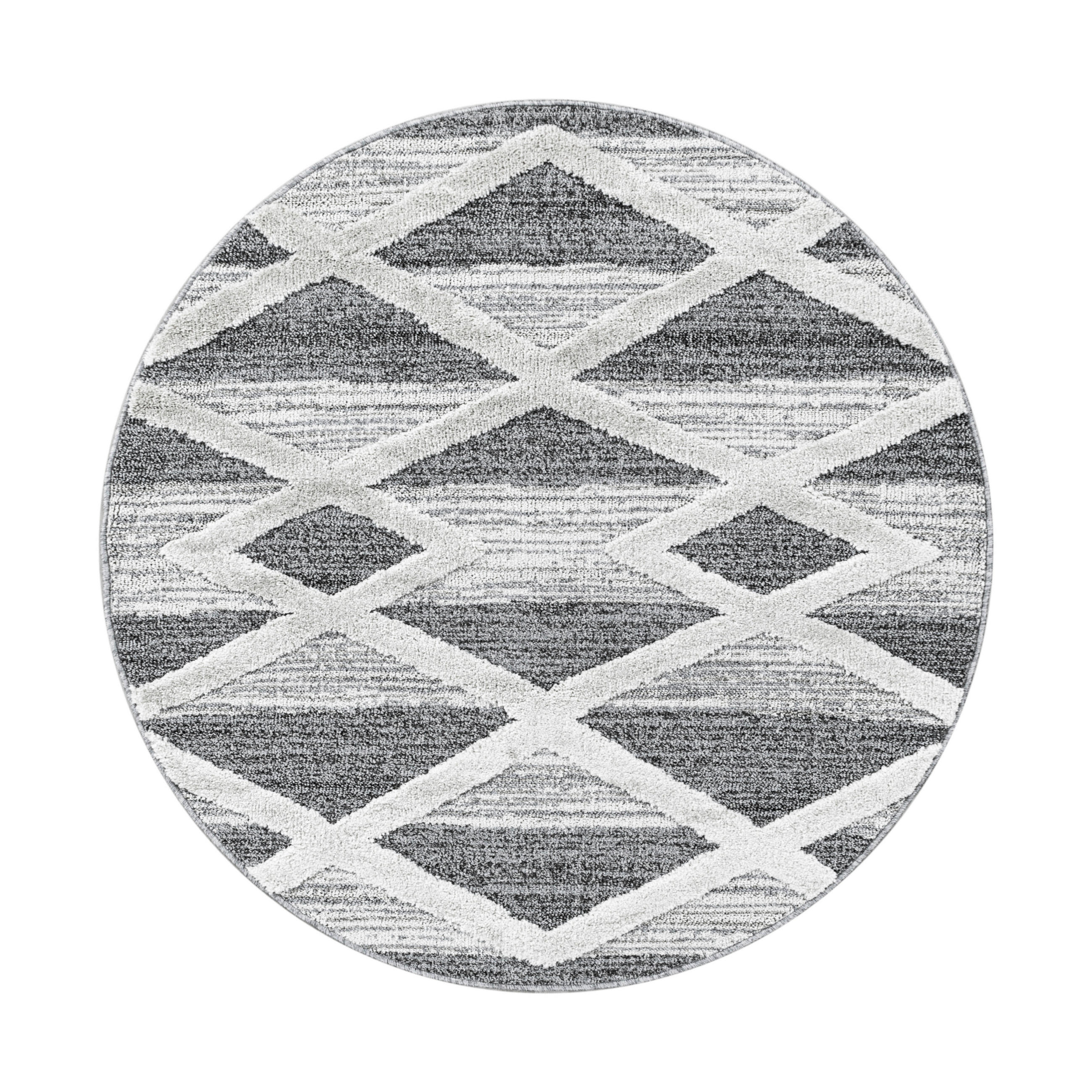 WEBTEPPICH 80 cm Pisa 4709 grau Grau - Grau, KONVENTIONELL, Textil (80cm)