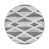VÄVD MATTA 160 cm Pisa 4709 grau  - grå, Klassisk, textil (160cm)