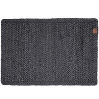 TISCHSET SÖDAHL Naturmaterialien Dunkelgrau 48/33 cm  - Dunkelgrau, Trend, Naturmaterialien (48/33cm)