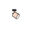 STRAHLER Burton 12,5/19,5/18,5 cm   - Schwarz/Grau, Basics, Textil/Metall (12,5/19,5/18,5cm) - Trio Leuchten