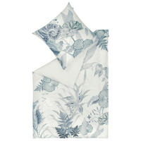 WENDEBETTWÄSCHE SW-Melody Satin 135/200 cm  - Petrol/Creme, Basics, Textil (135/200cm) - Schöner Wohnen