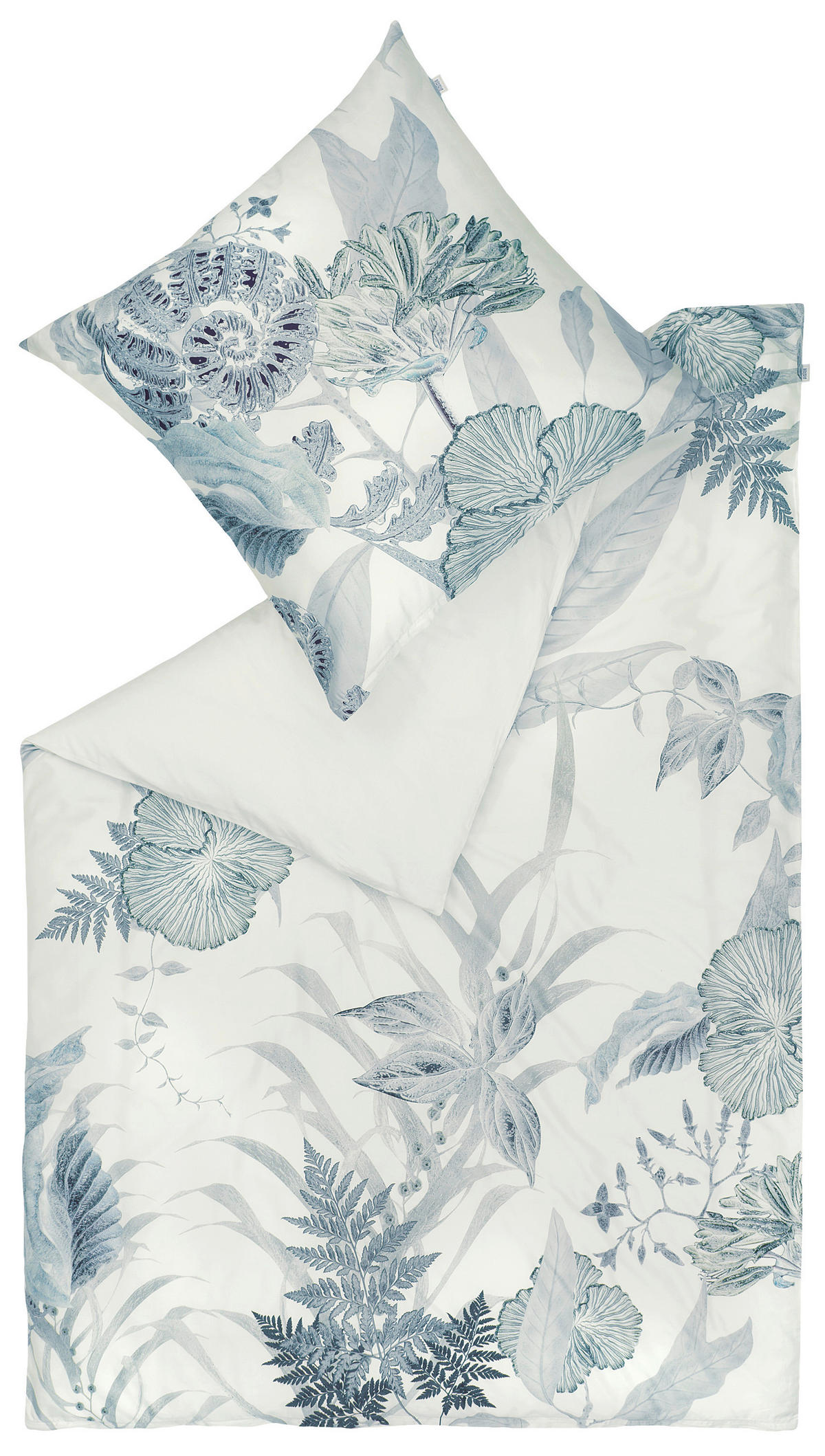 WENDEBETTWÄSCHE SW-Melody Satin 135/200 cm  - Petrol/Creme, Basics, Textil (135/200cm) - Schöner Wohnen