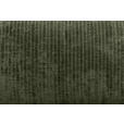 BIGSOFA Flachgewebe Dunkelgrün  - Chromfarben/Dunkelgrün, KONVENTIONELL, Textil/Metall (256/68/122cm) - Carryhome