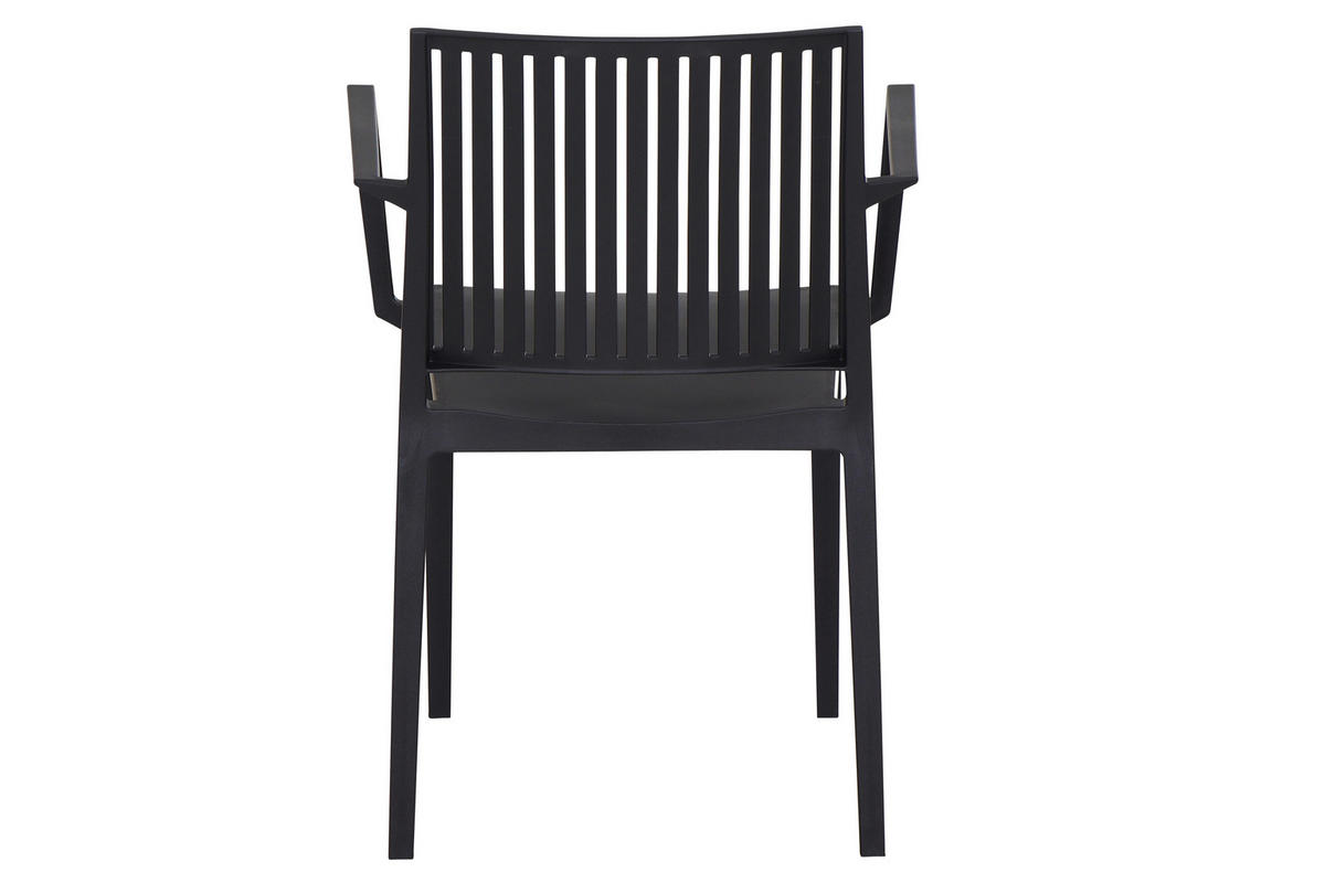 GARTENGARNITUR 3-teilig Stahl  - Anthrazit, Basics, Kunststoff/Metall (80/80/80cm) - Siena Garden