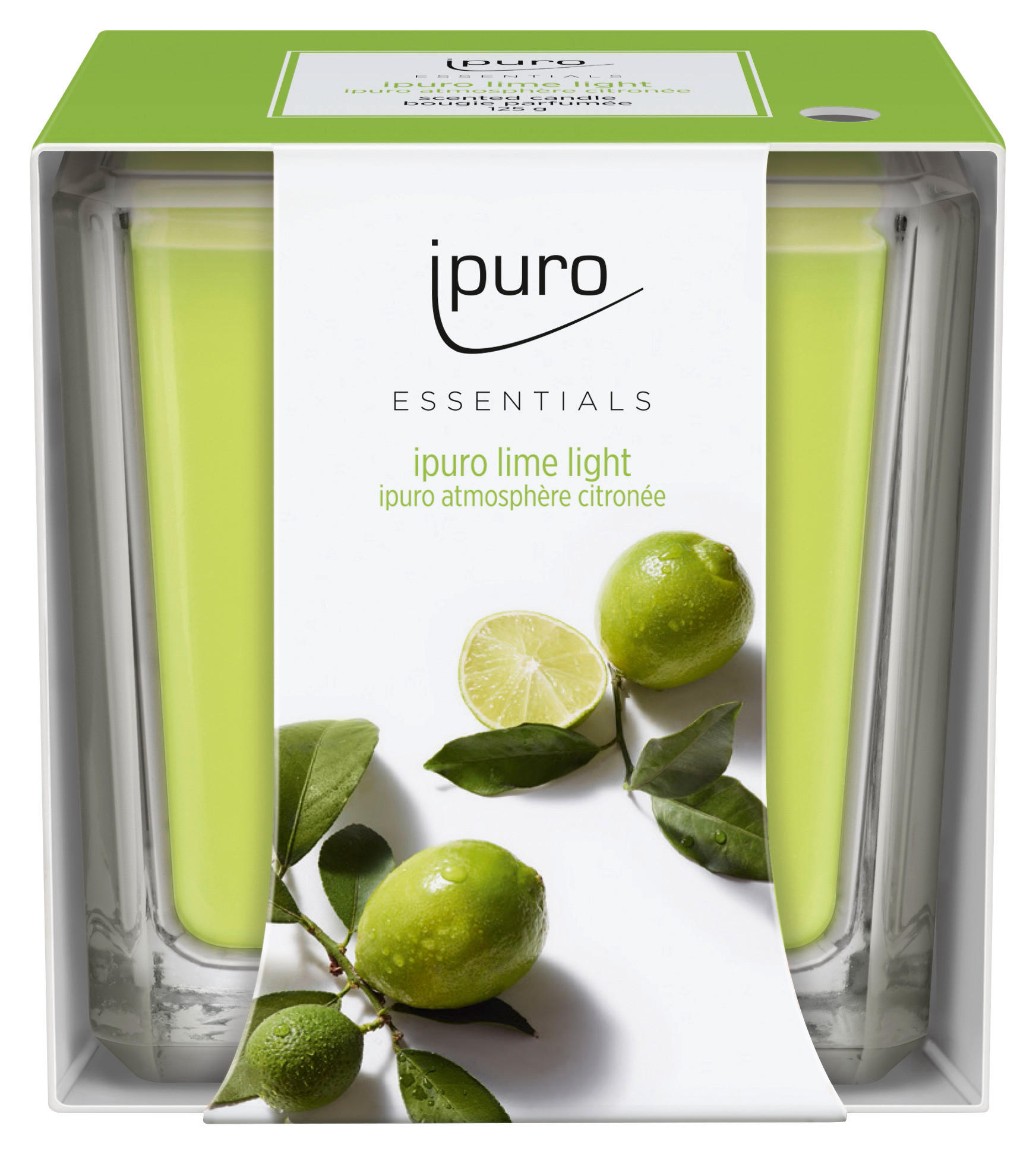 DOFTLJUS citron  - lime, Basics, glas (6,9/6,9/6,9cm) - Ipuro