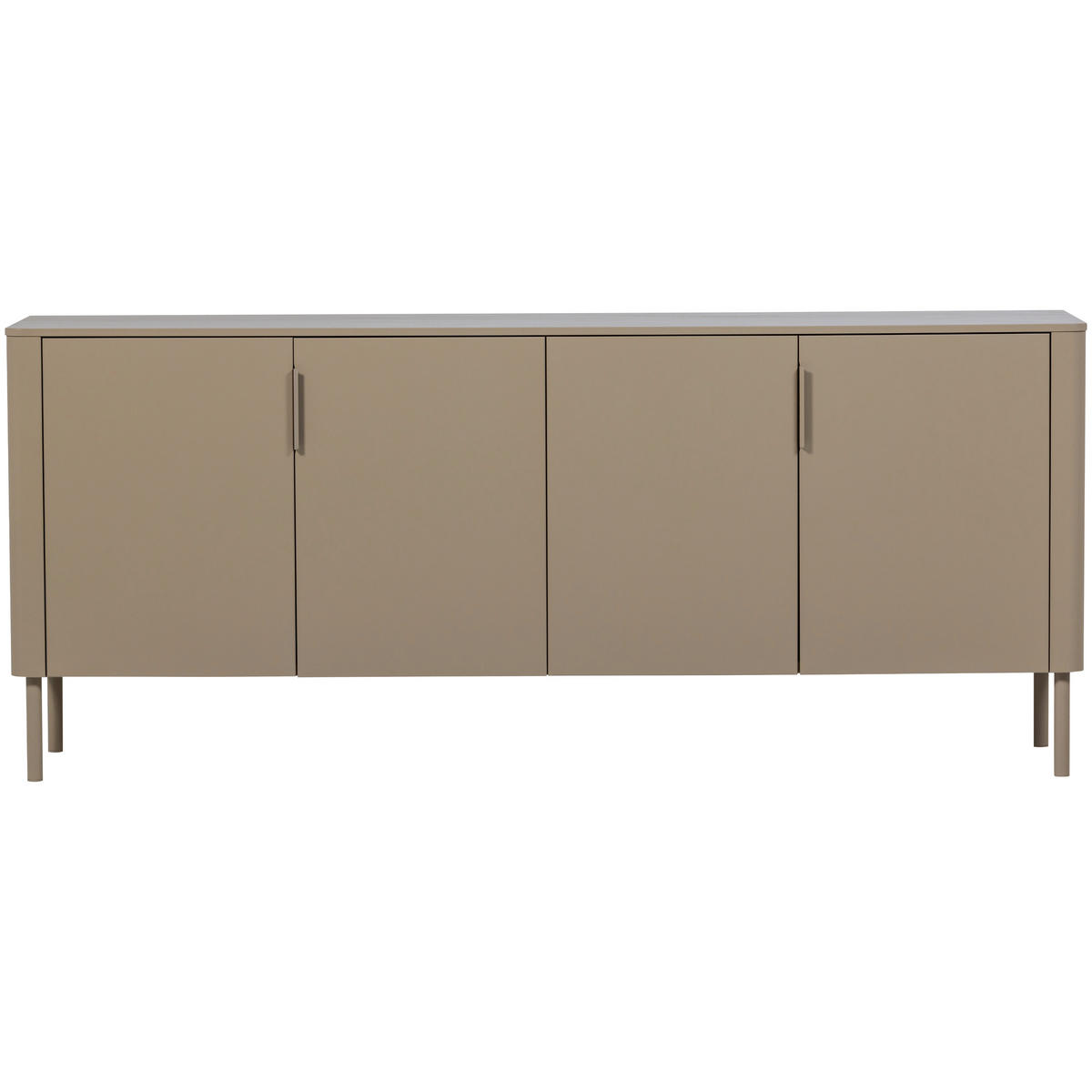 SIDEBOARD 201/85/44 cm  - Schlammfarben/Schwarz, Design, Holz/Metall (201/85/44cm) - Livetastic