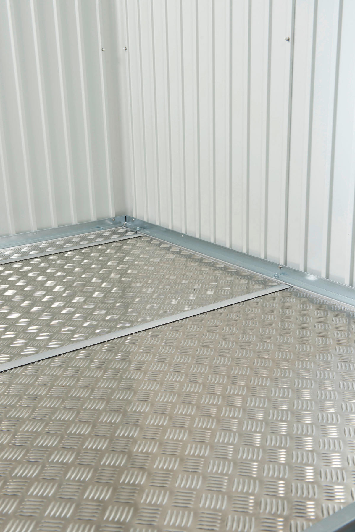 BODENPLATTE 141,5/0,2/69,5 cm  - Alufarben, Design, Metall (141,5/0,2/69,5cm) - Biohort