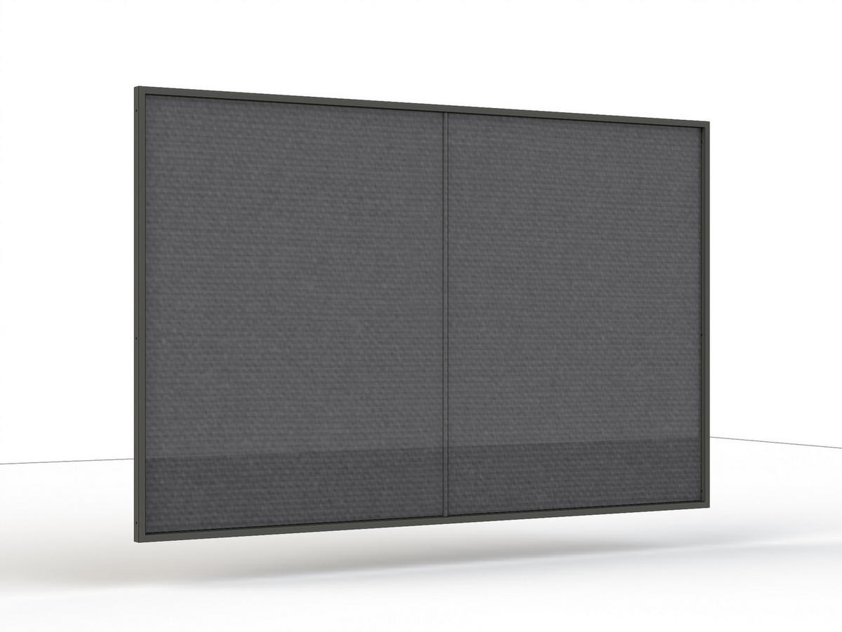 PAVILLON-SEITENTEIL 300/210/0,5 cm   - Anthrazit, Basics, Textil/Metall (300/210/0,5cm) - Siena Garden