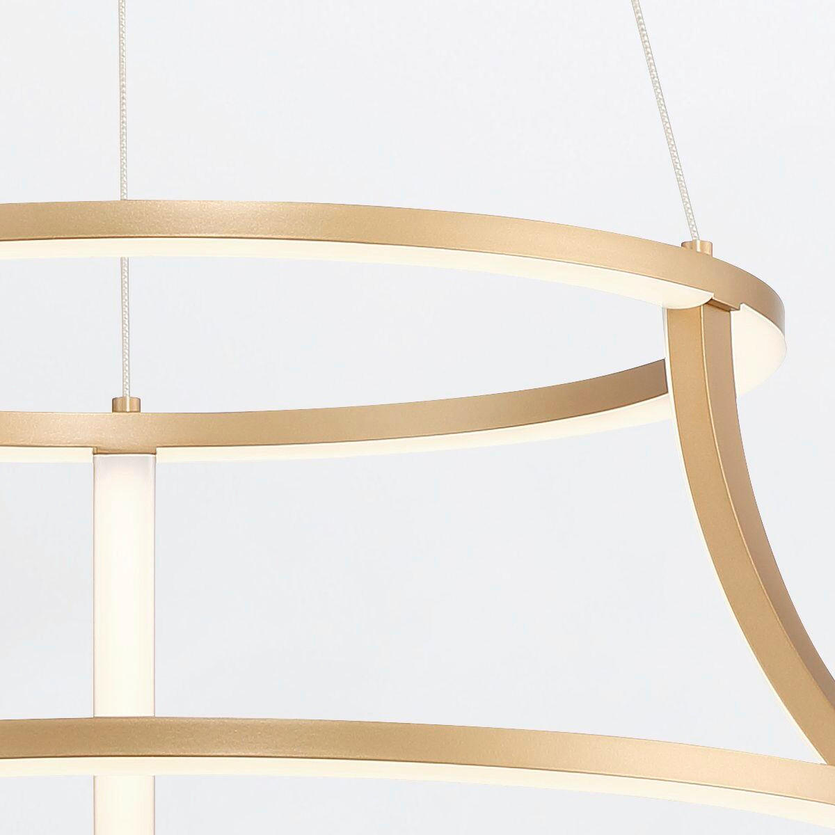 LED-HÄNGELEUCHTE 35/51/35 cm    - Goldfarben, Design, Kunststoff/Metall (35/51/35cm) - Elstead Lighting