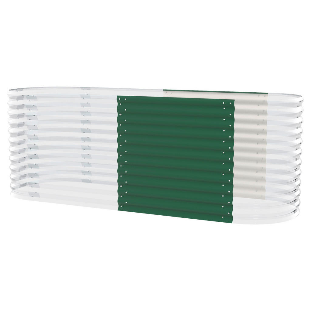 Hochbeet-Erweiterung Vita 82,1x85,8x80 Oval, Dunkelgrün