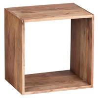 REGAL Akazie massiv Akaziefarben  - Akaziefarben, MODERN, Holz (43,5/43,5/33cm) - MID.YOU