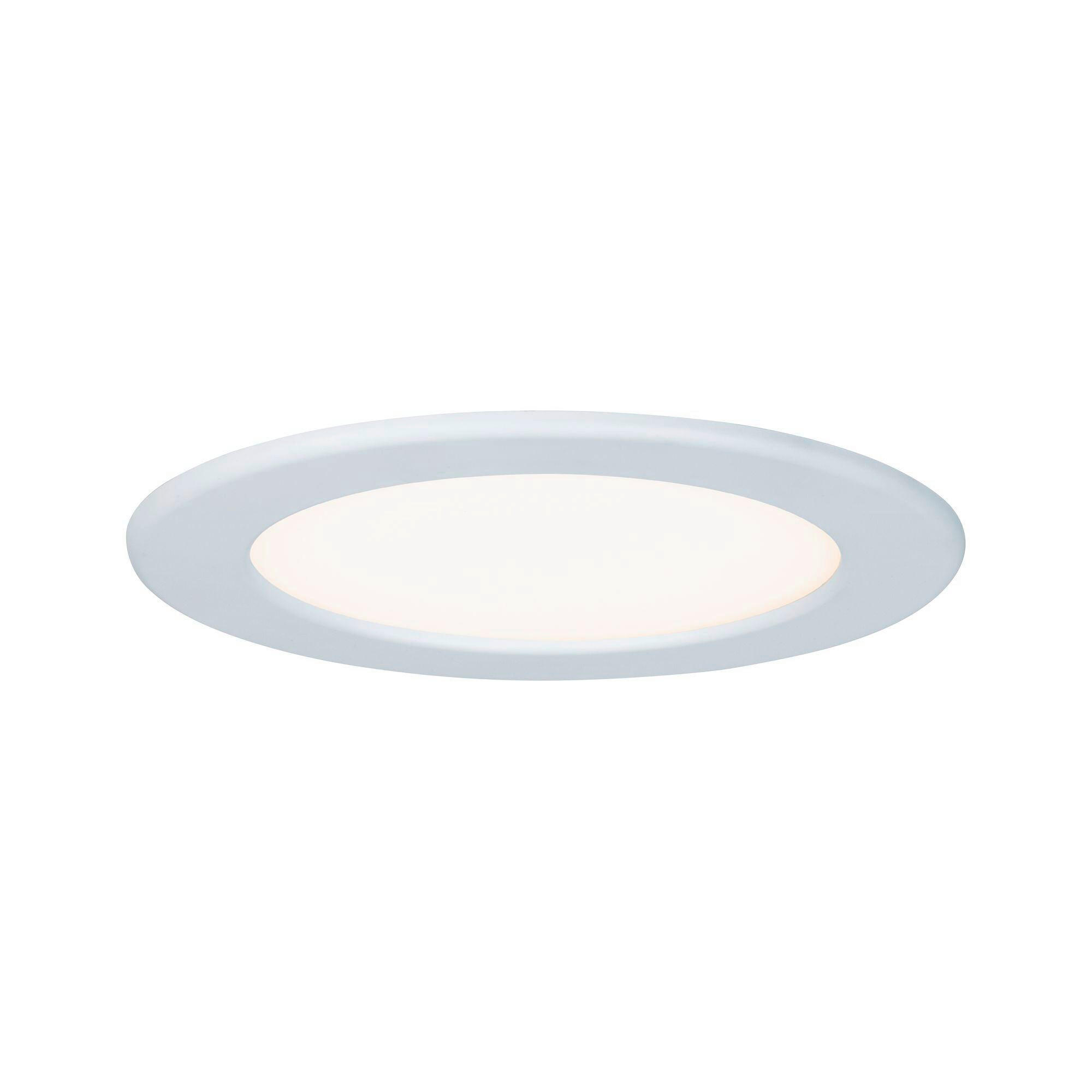 LED-BADEZIMMER-EINBAULEUCHTE 17 cm  - Weiß, Design, Kunststoff (17cm) - Paulmann