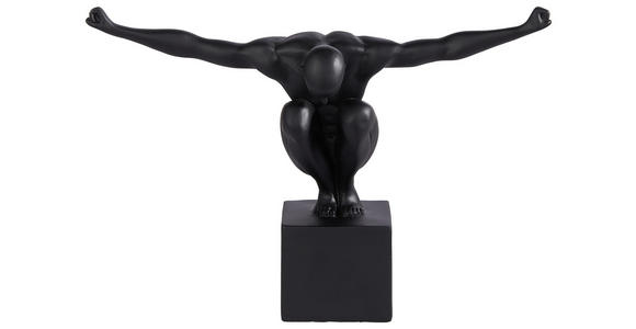 SKULPTUR - Schwarz, Design, Kunststoff (32/11,5/23cm) - Ambia Home