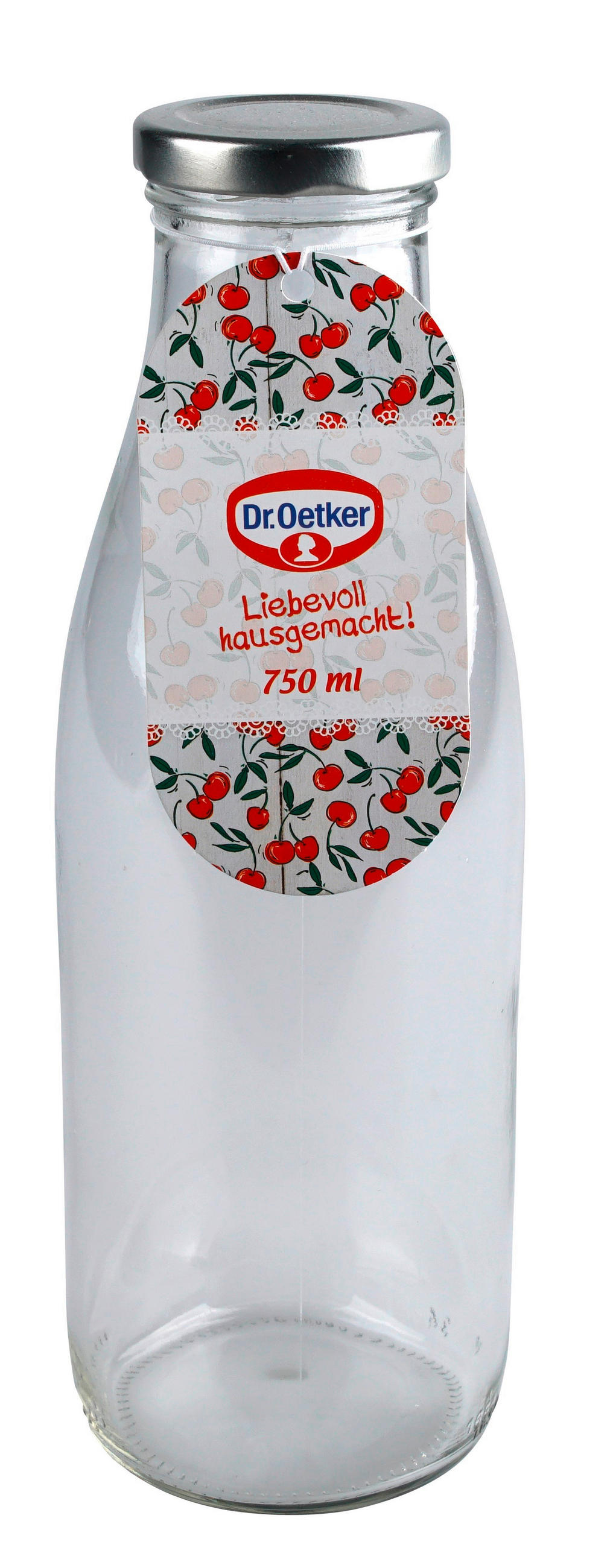 TRINKFLASCHE 0,75 l  - Klar, Basics, Glas (750ml) - Dr.Oetker