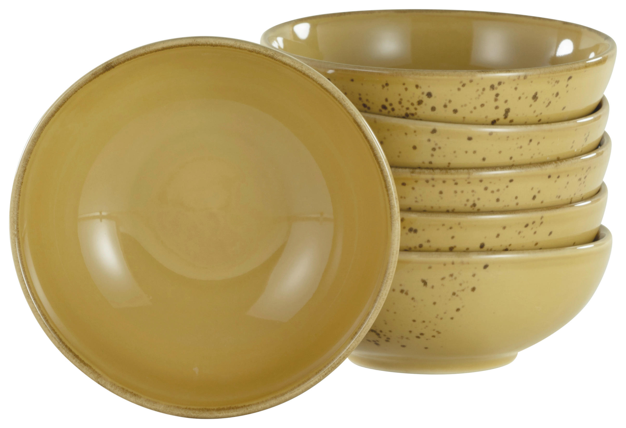 DIPSCHALENSET Keramik Steinzeug  - Currygelb, Trend, Keramik (11,5cm) - Creatable