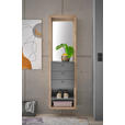 GARDEROBE  in 51/178/35 cm  - Eichefarben/Anthrazit, Basics, Glas/Holzwerkstoff (51/178/35cm) - Carryhome