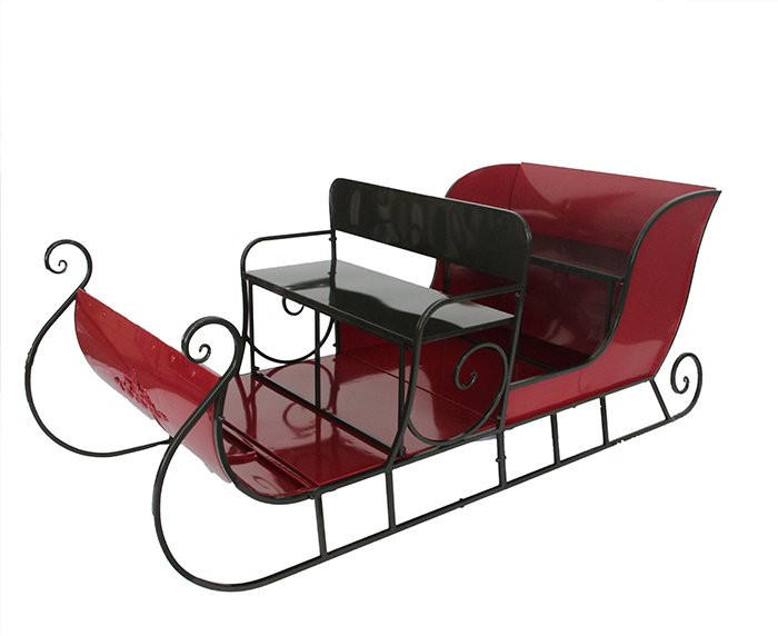 SĂNIUțĂ DECORATIVĂ - roșu, Trend, metal (220/102/89cm)