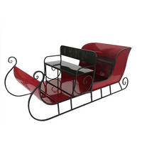 SANJKE DEKORATIVNE - crvena, Trend, metal (220/102/89cm)