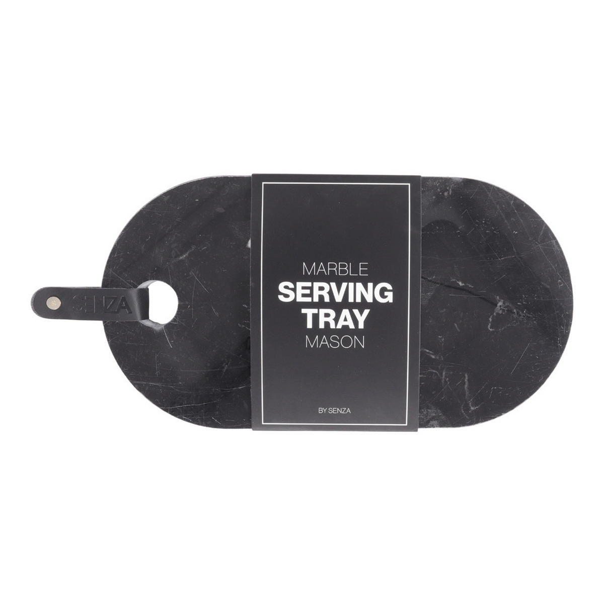 POSLUŽAVNIK ZA SERVIRANJE   29,5/17,5/1,6 cm           - crna, Osnovno, kamen (29,5/17,5/1,6cm)