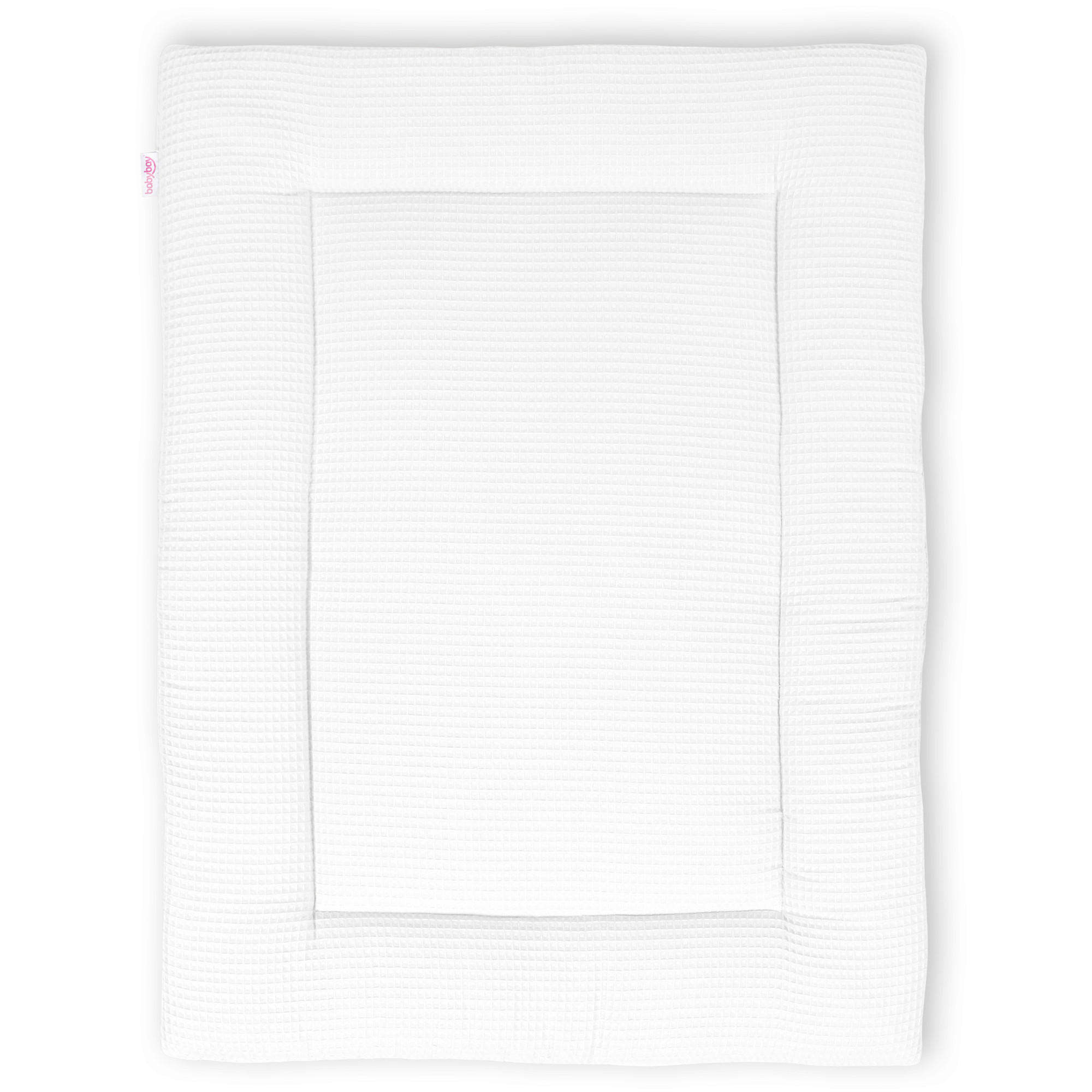 Babybay Krabbeldecke Weiß 100x75 cm