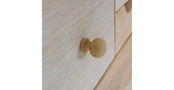 KOMMODE Kata  in 115/80/42 cm  - Naturfarben/Weiß, Design, Holz (115/80/42cm) - Landscape