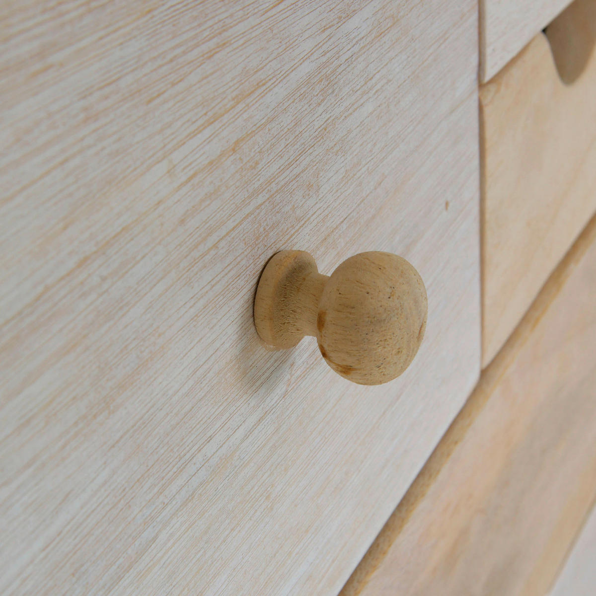 KOMMODE Kata  in 115/80/42 cm  - Naturfarben/Weiß, Design, Holz (115/80/42cm) - Landscape