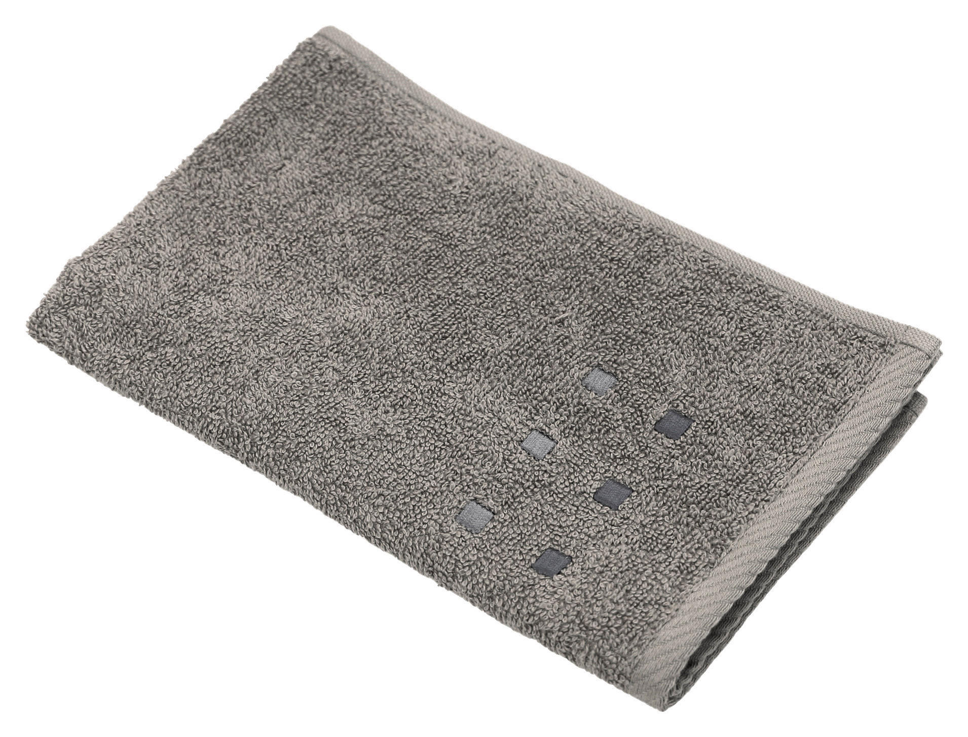 PEŠKIR ZA GOSTE QUATTRO  siva 50/30 cm  - siva, Osnovno, tekstil (50/30cm) - Esposa