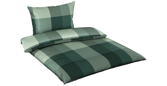 BETTWÄSCHE Mavie Satin 160/210 cm - Grün, KONVENTIONELL, Textil (160/210cm) - Esposa