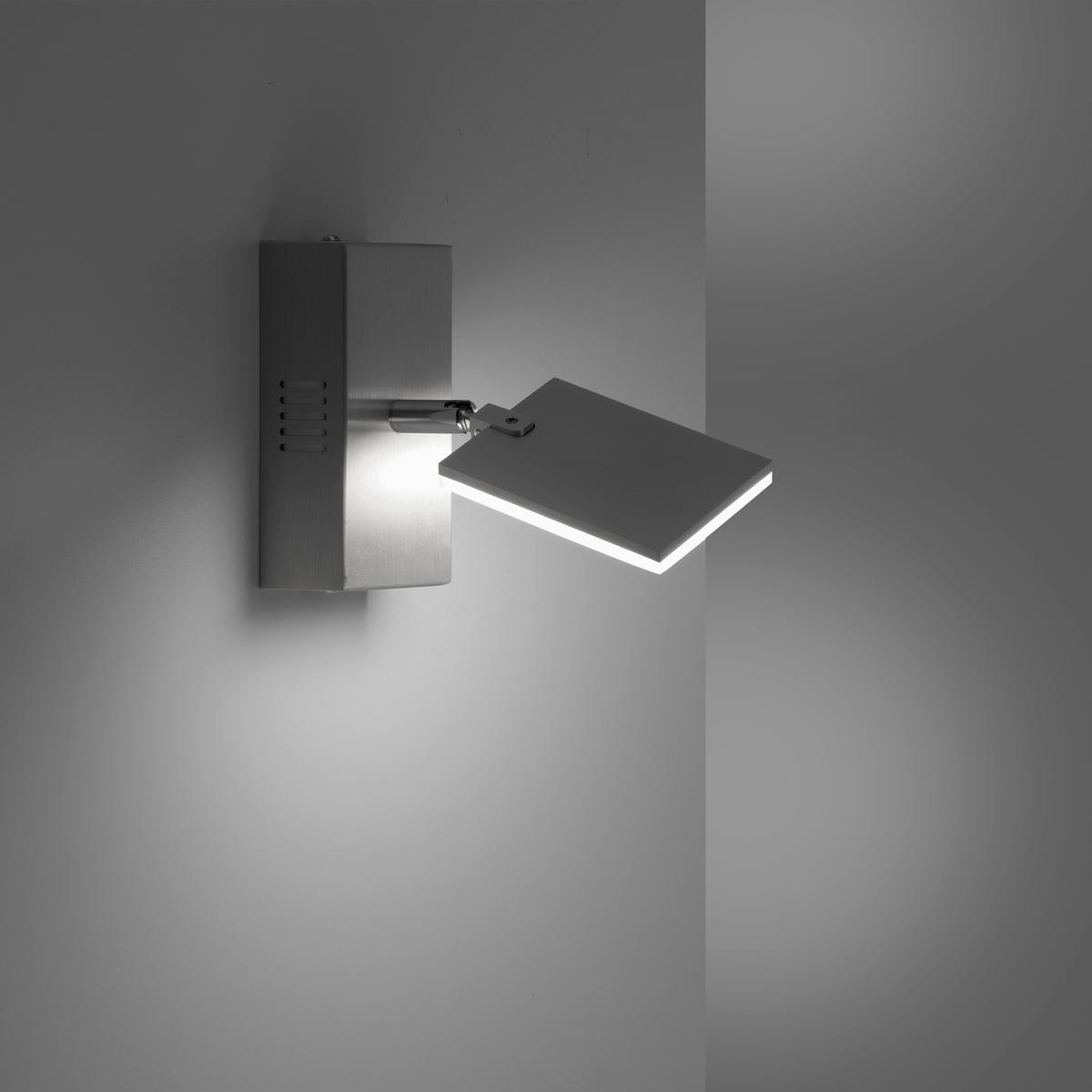 LED-STRAHLER PURE-MIRA 20/7,5/9,7 cm   - Alufarben, Design, Kunststoff/Metall (20/7,5/9,7cm) - Neuhaus PURE