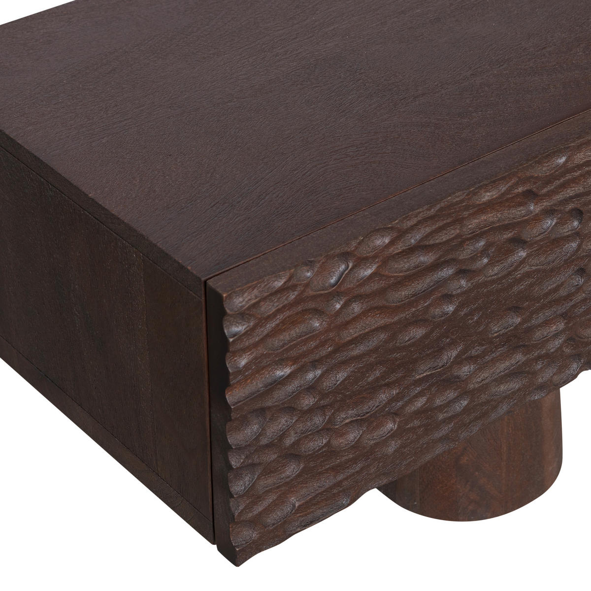 LOWBOARD Crumble  in 180/40/40 cm  - Walnussfarben, Design, Holz (180/40/40cm) - Livetastic
