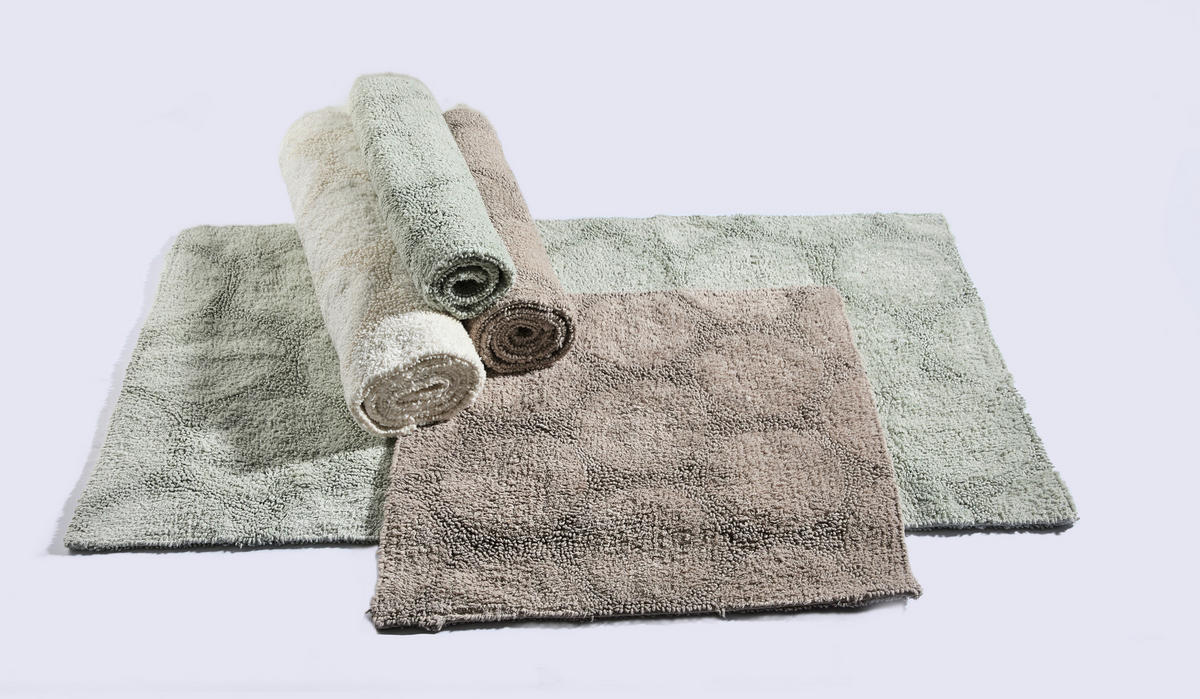 BADEMATTE Grün 60/60 cm  - Grün, Textil (60/60cm) - Novel