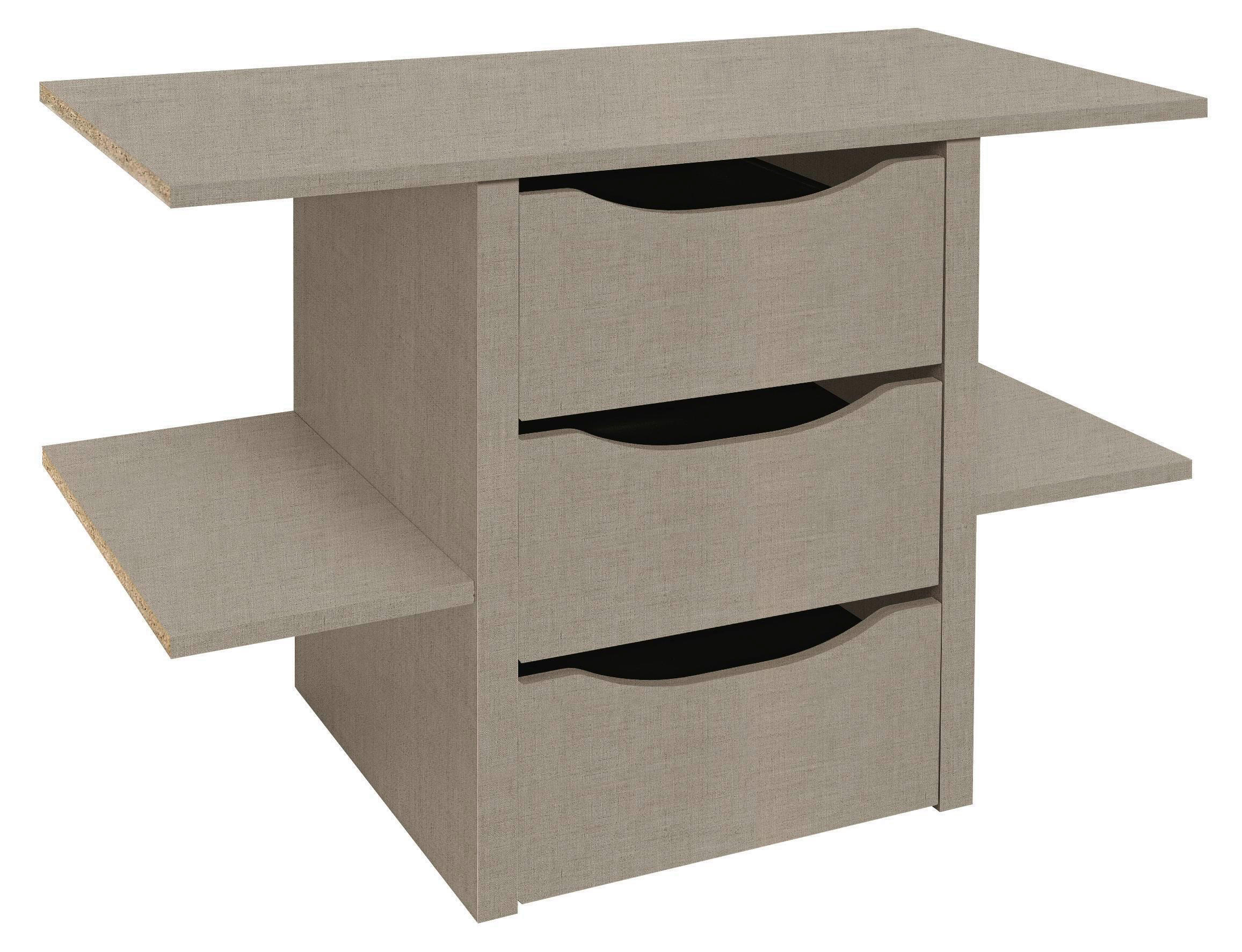 FIÓKOS SZEKRÉNYBETÉT - világosbarna, Design, faalapú anyag (88/57/45cm) - Carryhome