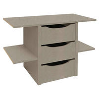 FIÓKOS SZEKRÉNYBETÉT - világosbarna, Design, faalapú anyag (88/57/45cm) - Carryhome