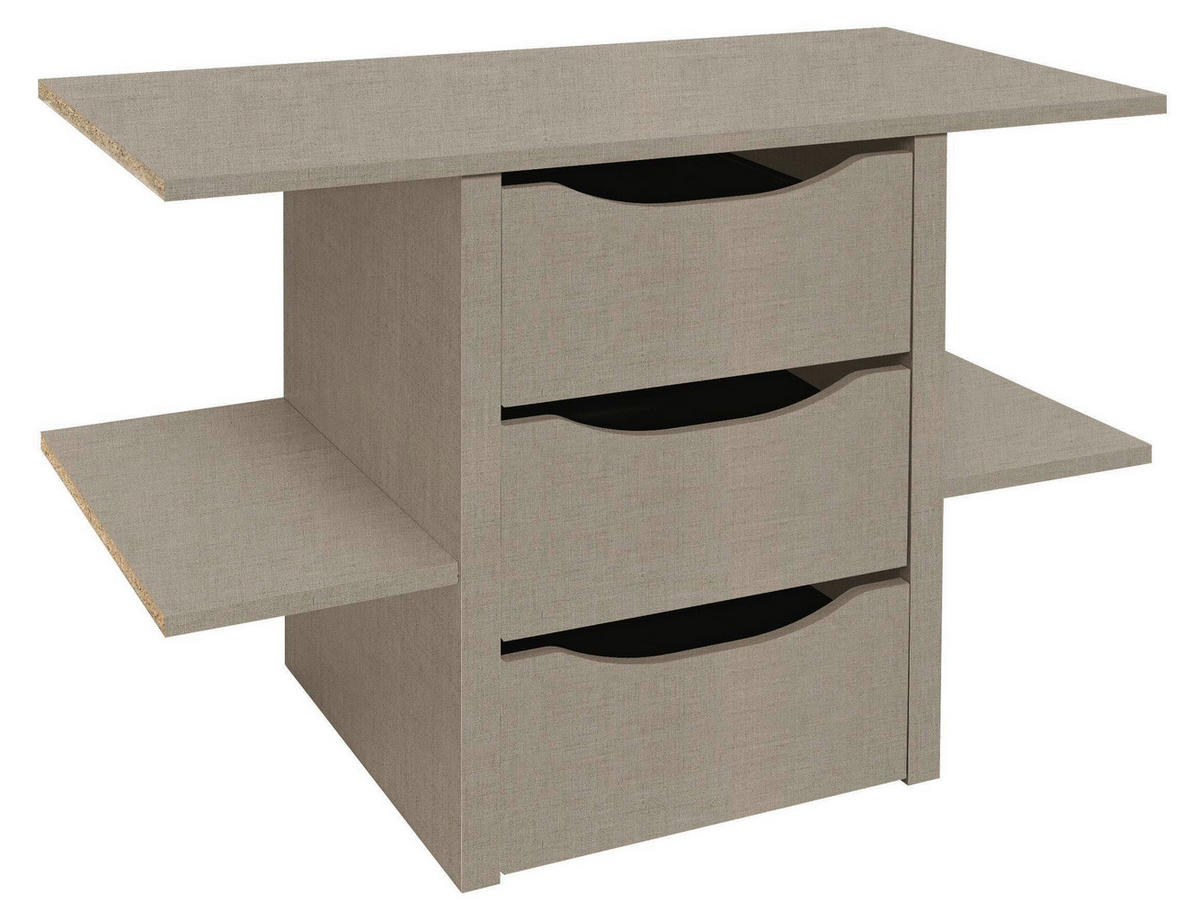 FIÓKOS SZEKRÉNYBETÉT - világosbarna, Design, faalapú anyag (88/57/45cm) - Carryhome