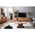 WOHNWAND 3-teilig  in Wildeiche  340/209/50 cm  - Wildeiche/Anthrazit, Natur, Glas/Holz (340/209/50cm) - Linea Natura