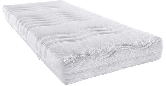 KOMFORTSCHAUMMATRATZE 90/200 cm - Weiß, Basics, Textil (90/200cm) - Sleeptex