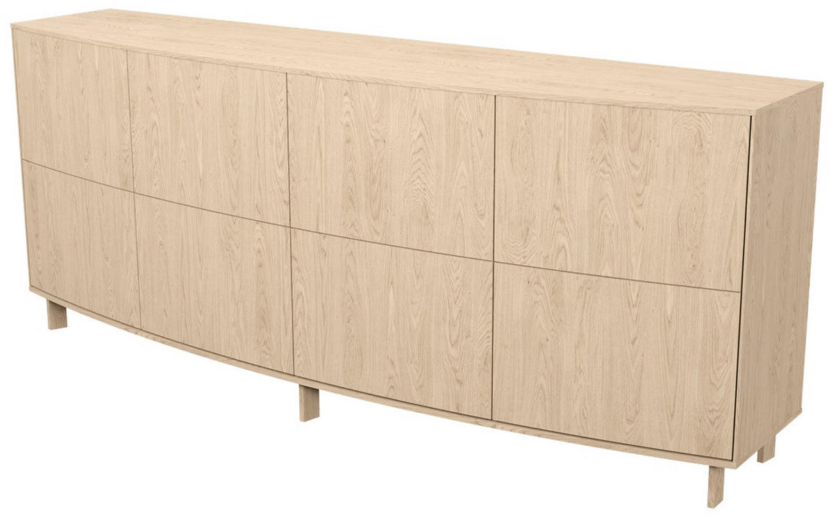 SIDEBOARD 197/80/46 cm  - vit/ekfärgad, Design, trä (197/80/46cm) - Skovby