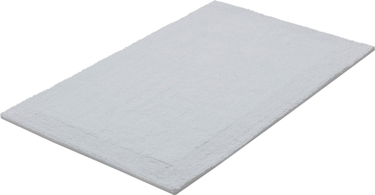 BADTEPPICH Weiß 60/90 cm  - Weiß, Basics, Kunststoff/Textil (60/90cm) - Grund