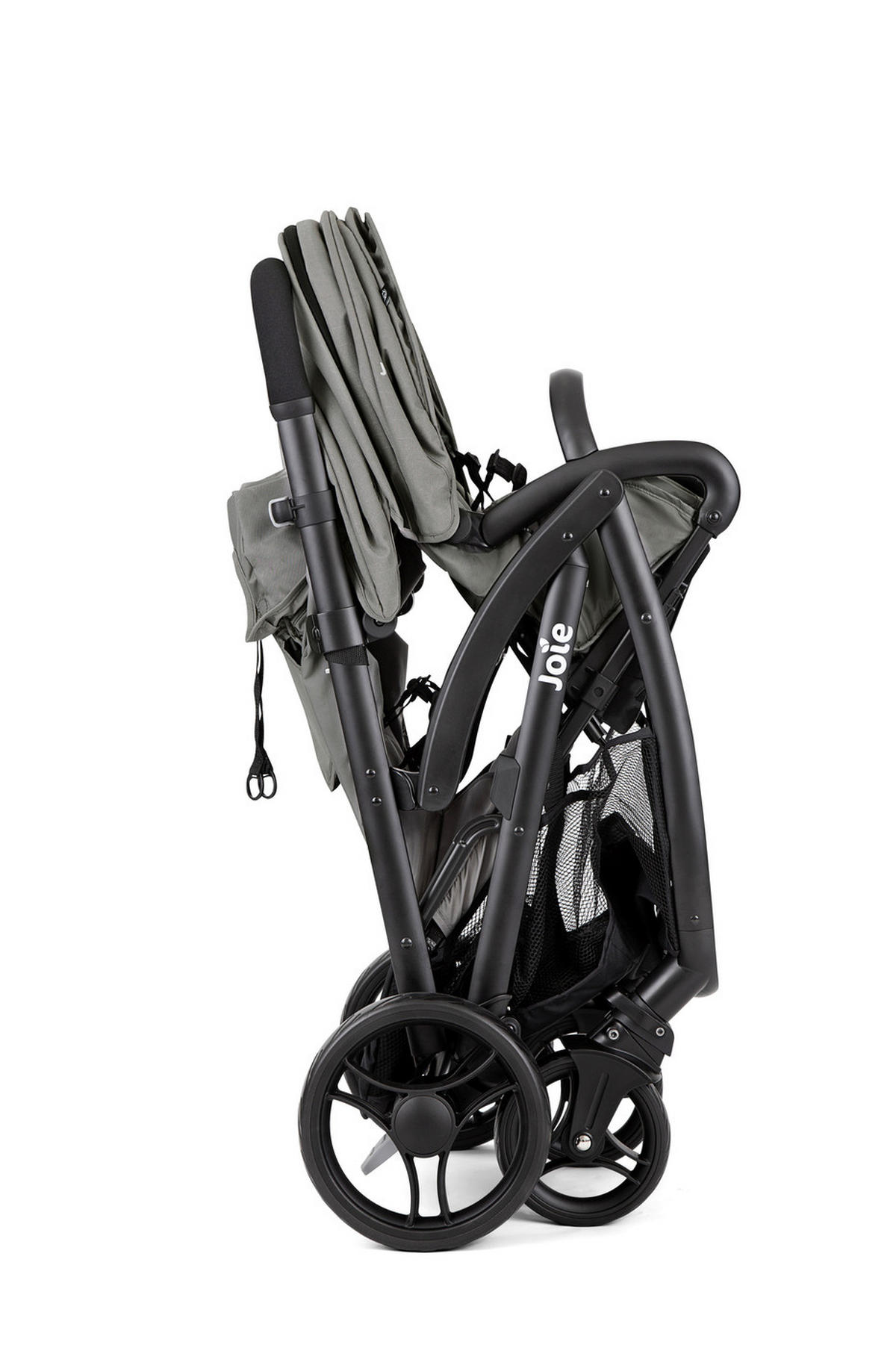 GESCHWISTERWAGEN Evalite Duo  - Hellgrau/Schwarz, Basics, Textil/Metall (56/101,5/104cm) - Joie