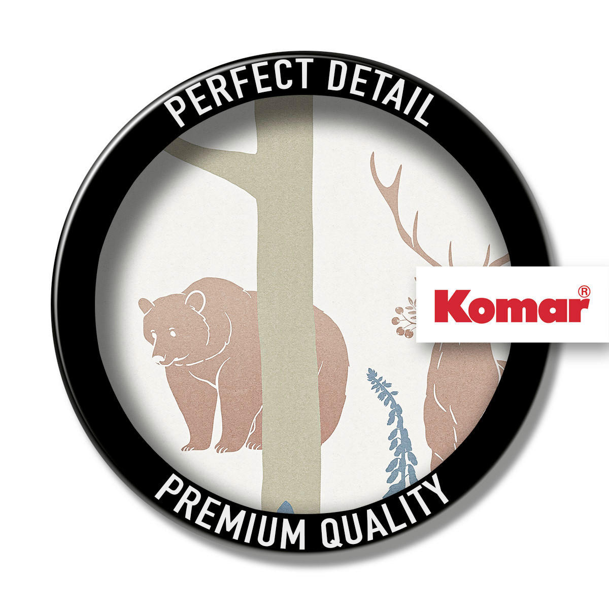 FOTOTAPET 400/280 cm  - vit/brun, Trend, papper (400/280cm) - Komar