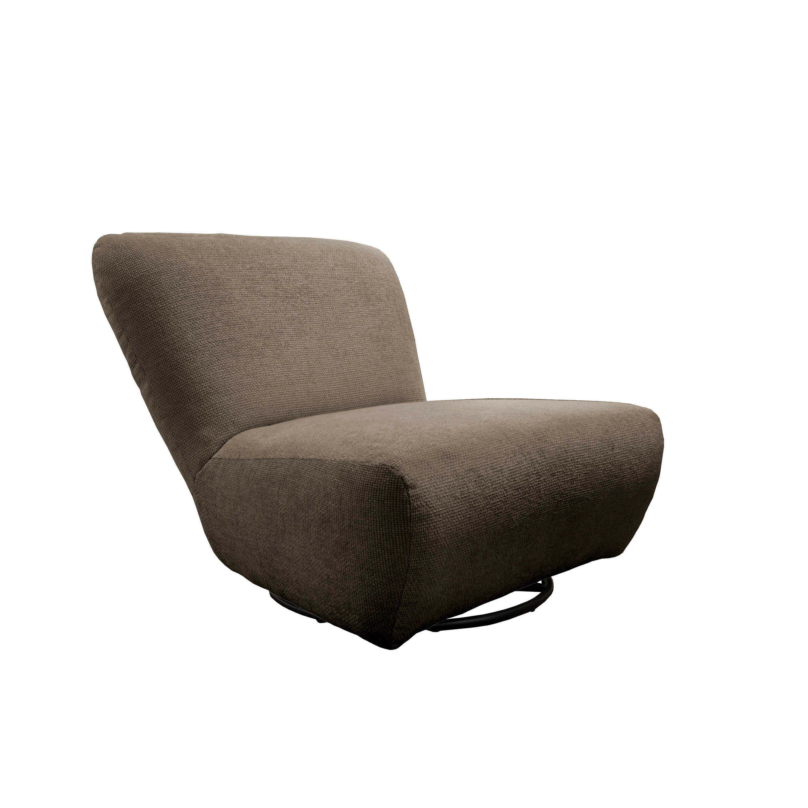 XXL-SESSEL in Mikrofaser Cappuccino  - Schwarz/Cappuccino, Trend, Textil/Metall (95/77/94cm) - Livetastic