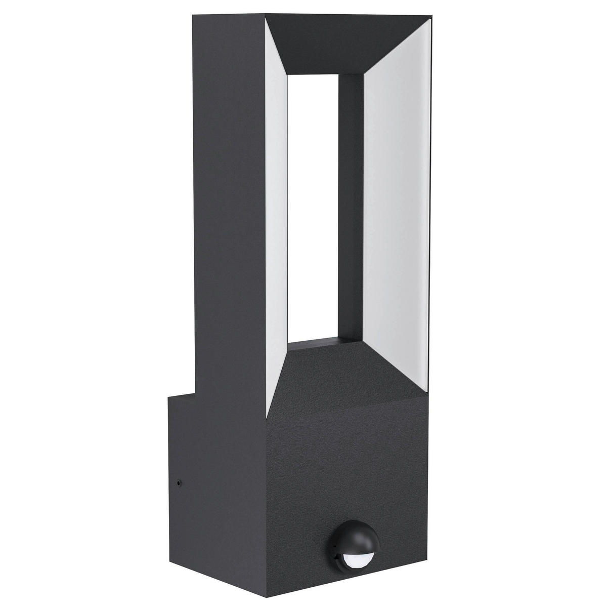 AUSSENWANDLEUCHTE - Weiss/Schwarz, Design, Kunststoff/Metall (11/5/29cm) - Eglo