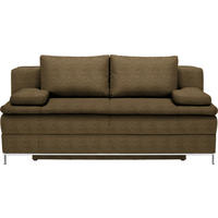 BOXSPRINGSOFA in Webstoff Hellgrün  - Chromfarben/Hellgrün, Design, Textil/Metall (200/93/107cm) - Novel