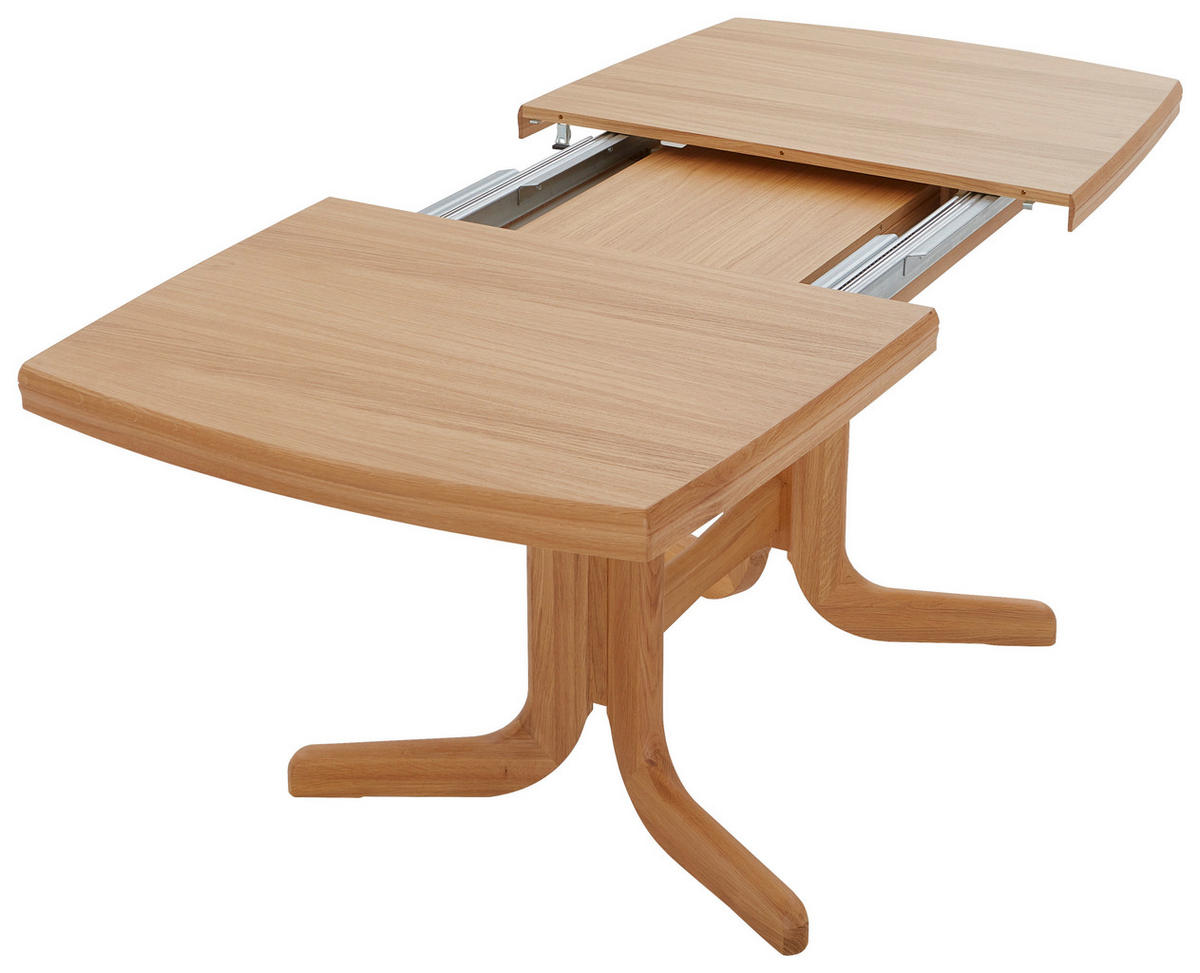 ESSTISCH Eichefarben bootsförmig  ausziehbar, in verschiedenen Größen erhältlich, in verschiedenen Holzarten erhältlich  - Eichefarben, KONVENTIONELL, Holz (135-215/85/76cm) - Valdera