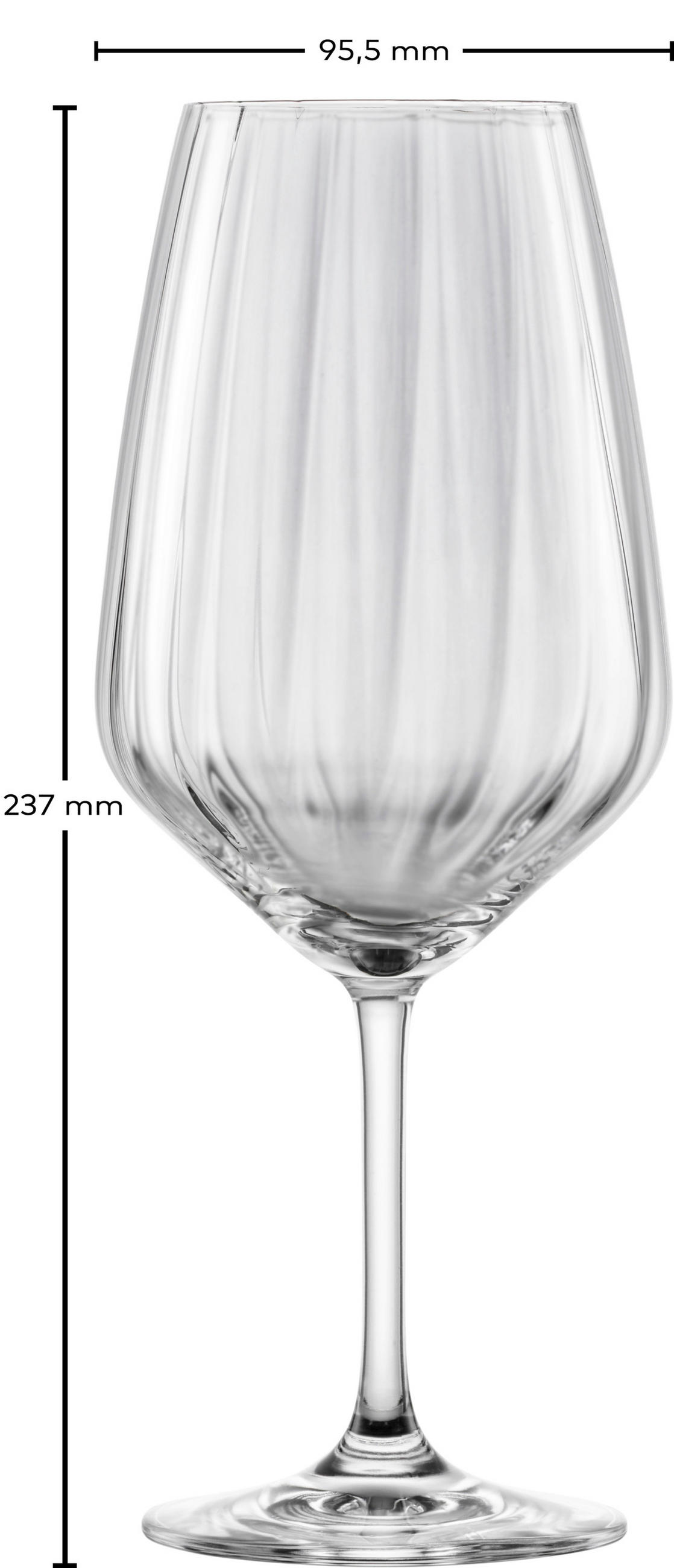 GLÄSERSET Blossom  4-teilig  - Transparent, Design, Glas (9,6/23,7cm) - Schott Zwiesel