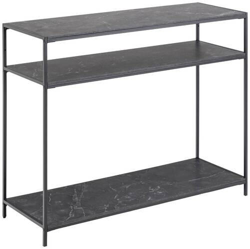 KONSOLBORD i trämaterial 100/35/79 cm    - svart, Design, metall/trämaterial (100/35/79cm) - Best Price