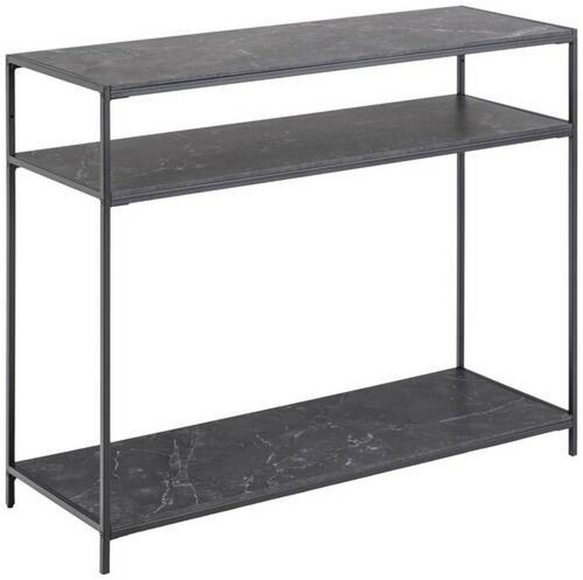 KONSOLBORD i trämaterial 100/35/79 cm    - svart, Design, metall/trämaterial (100/35/79cm) - Best Price