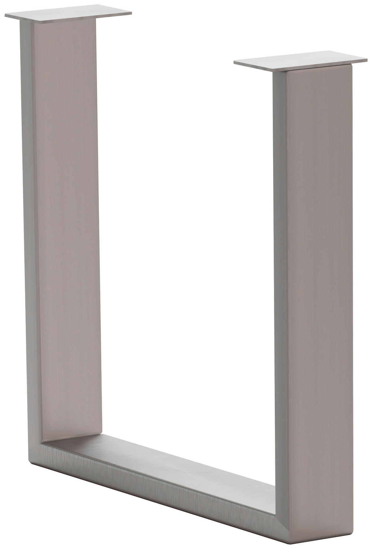 TISCHGESTELL Edelstahlfarben  - Edelstahlfarben, Design, Metall (73/17/74cm) - Waldwelt